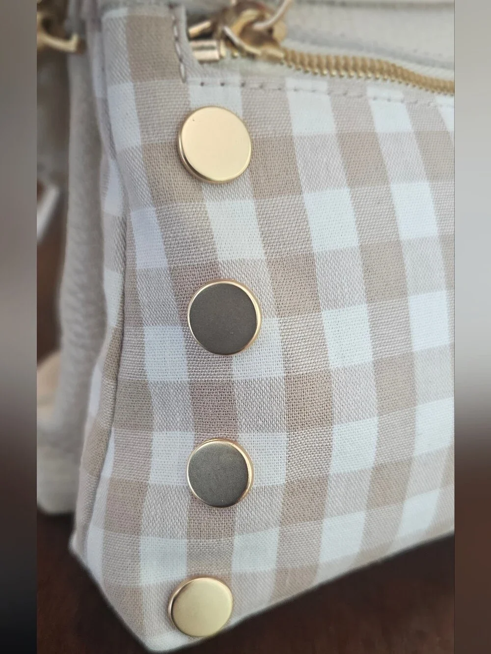 Hammitt Dillon | Dandelion Gingham​/​Brushed Gold | Small